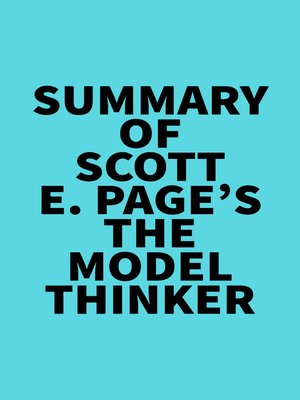 cover image of Summary of Scott E. Page's the Model Thinker